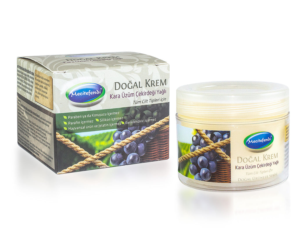 Doğal Kara Üzüm Çekirdeği Kremi Mecitefendi