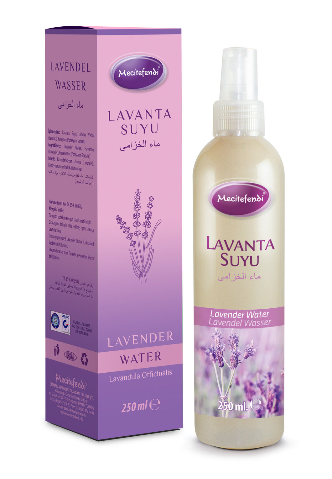Lavanta Suyu 250ml Mecitefendi