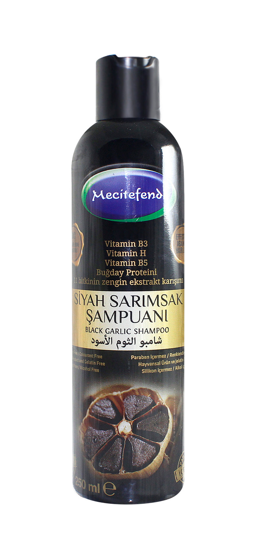 Siyah Sarımsak Şampuanı 250ml Mecitefendi